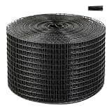 Rust-Proof PVC Coated Solar Panel Bird Barrier, 8 Inch x 100ft 1/2 Inch Wire Mesh Roll, Complete Kit with 50 Tie Wires