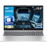 HP Pavilion 15" 2026 AI-Ready Laptop, Intel 4-Core N100, 16GB RAM, 512GB SSD, FHD Display, Numeric Keypad, Long Battery, Lightweight, Microsoft Office 365, Platinum White, Windows 11 Home, Type C RJ45