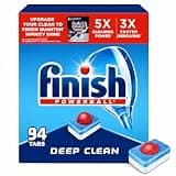 Finish Powerball Dishwasher Pods, Dishwasher Tablets Plastic Free, Fresh Scent, 94 Count