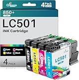 Q-image LC501 LC501XL Ink Cartridges High Yield Compatible for LC501 LC-501 Ink