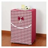 WAHHWF Safe Cover Checkered Pattern Full Cover, Flip-Up Quick Access Dust Cover for Safes/Racks, Multi-Purpose Furniture Protector(Red,24x12x40/60x30x100cm)