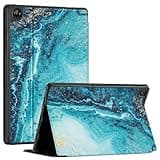 CoBak Case for Samsung Galaxy Tab A11+ Plus 11” 2025, Multi-Viewing Angles, All New PU Leather Folio Stand Cover with Auto Sleep Wake Feature for Samsung Galaxy Tab A11+ Tablet 11-inch, Green Marble