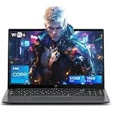 Laptop with Windows 11,15.6 inch Laptop Computer with Intel 12-Core i5 Processor (Up to 4.5GHZ),16GB RAM 512GB SSD,WiFi 6, Webcam,Intel Iris Xe Graphics,High Performance Laptops for Student,Business