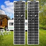 Flexible Solar Panel 400W Kit, Monocrystalline Cells, 40A Charge Controller, Cable Set for Car, Boat, RV, Camping, Hiking - Efficient Power Solution