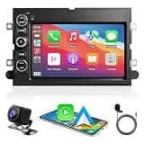 Car Stereo for Ford F150 F250 F350 Fusion Edge Explorer Taurus Freestar, 7-Inch Touch Screen MP5 Player with Apple Carplay, Android Auto, Bluetooth, and Dual USB Input