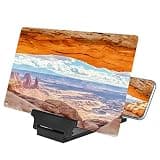 Omquot F6 Folding Screen Video Magnifier Stand Amplifier with True HD View for All Smartphones Optimal Comfort