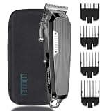 LANVIER Hair Clippers for Men, Professional 10W/7500RPM High Speed Barber Clipper for Hair Cutting and Grooming, Dual Voltage Cordless Hair Trimmer Kit with LED Display & Storage Case - Black