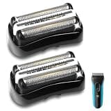 2-Pack 32B Shaver Replacement Heads Compatible with Braun Series 3, Foil & Cutter Cassette for 3000s 3010s 3020s 3040s 3050cc 3070cc, Razor Not Included