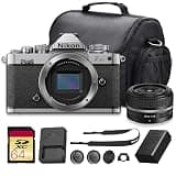 Nikon Zfc Mirrorless Camera with NIKKOR Z 28mm f/2.8 SE Lens + FTZ II Mount Adapter, 20.9MP APS-C 4K Vlogging Camera, Retro Style Creator Camera Bundle with Bag + 64GB Memory Card