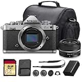 Nikon Zfc Mirrorless Camera with NIKKOR Z 28mm f/2.8 SE Lens + FTZ II Mount Adapter, 20.9MP APS-C 4K Vlogging Camera, Retro Style Creator Camera Bundle with Bag + 64GB Memory Card