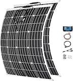 1000 Watt Solar Panel Kit, with Charge Controller(40A) 2pcs 500 Watt Flexible Monocrystalline Solar Panel kit Photovoltaic Module for 12-48V Battery Charging Car Battery Camper RV B,2 * 500W