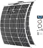 1000 Watt Solar Panel Kit, with Charge Controller(40A) 2pcs 500 Watt Flexible Monocrystalline Solar Panel kit Photovoltaic Module for 12-48V Battery Charging Car Battery Camper RV B,2 * 500W