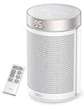 DREO Space Heater, Portable Electric Heaters for Indoor Use with Thermostat and Remote, 2024 Upgraded, Digital Display, 12H Timer, 5 Mode, 1500W PTC Ceramic Fast Safety Heat for Office Bedroom Home