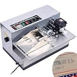 Qiokoith Automatic Ink Wheel Marking Machine, 180W Automatic Dry Ink Batch Coding Machine Label Tag Printer Product Date Coder Printer