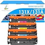 131A Toner Cartridge 4 Pack Compatible for HP 131X 131A M276nw for HP LaserJet Pro 200 Color MFP M276nw M251nw M276n M251n M276 M251 CF210X CF210A Printer Ink (Black Cyan Yellow Magenta)