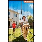 METAONLY Magnetic Screen Door Mesh Fits 32" x 80" Door - Curtain Size 34" x 82", Works for Patio, Sliding Door, Keeps Bug Mosquito Out, Fresh Air Flow, Black