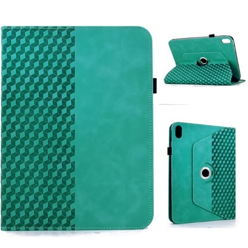 HYWOO Case for Apple iPad mini 7(A17 Pro) 2024/ Mini 6 2021 8.3",360 Degree Rotating Multi-Angle Viewing Stand, Leather Cover with Pencil Holder (Light Blue)
