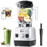 Aeitto Blenders for Kitchen with 68Oz. Large Capacity, 1800W Max Power Smoothie Blender, 3 Preset Programs & 7 Speeds, Professional Countertop Blender for Smoothies, Ice Crush, Silver