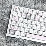 ZERRIOY PBT Keycaps White Rabbit Cherry Profile Keycaps, Dye-Sublimation 137 Keys Cute Anime Themed Keycaps Set for Mechanical Keyboard 61/64/75/84/87/104/108 Layout
