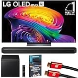 LG 65 inch OLED evo AI C6 4K Smart webOS TV (2026) OLED65C6PUA Bundle with HWQ800H 5.1.2 ch. Q-Series Soundbar System, 2X HDMI Cable and Deco Gear Home Theater Beginner's Guide