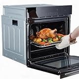 Takywep 24" Single Wall Oven, Built-In Electric Ovens with Led Digital Display Touch Control & Automatic Cooking Programs, 2.5 Cu.Ft. 3000W Large Electric Oven for Kitchen