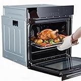 Takywep 24" Single Wall Oven, Built-In Electric Ovens with Led Digital Display Touch Control & Automatic Cooking Programs, 2.5 Cu.Ft. 3000W Large Electric Oven for Kitchen