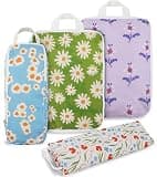 4 Pcs Compression Packing Cubes, Packing Cubes for Travel, Waterproof Luggage Organizer Bags Set, Cute Packaging Cubes for Women Kids Backpack Carry-Ons