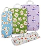 4 Pcs Compression Packing Cubes, Packing Cubes for Travel, Waterproof Luggage Organizer Bags Set, Cute Packaging Cubes for Women Kids Backpack Carry-Ons
