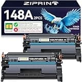 ZIPRINT 148A Toner Cartridge with Chip W1480A Compatible Replacement for HP 148A W1480A LaserJet Pro 4001dw 4001dn 4001n MFP 4101fdw 4101fdn 2 Pack 148A Black Toner Cartridge