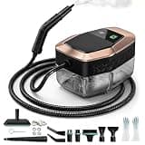 Steam Cleaner, 3 Level Adjustable Pressurized Steam Cleaner for Home, 15s Heat-Up Handheld Steamer for Cleaning, 1.9 Qt Tank Portable Steam Cleaner for Car, Home, Tile, Grout