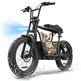 Caroma Electric Scooter with Seat for Adults, 1000W Peak Motor, 25Miles Range & 20Mph, Multiple Suspension, Electric Motorcycle Mini Bike with Basket for Pet s& Cargo, UL 2272 Certified