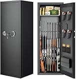 INTERGREAT 14-16 Gun Safe, Large Gun Safe for Rifles and Pistols, Quick Access Rifle Safe with 3 Removable Gun Racks and 4 Pistol Pockets, Digital Gun Cabinet with Dual Alarm and Mute Mode