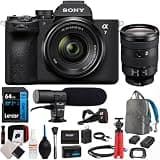 Sony a7 V Full-Frame Mirrorless Interchangeable Lens Camera with 28-70mm II Lens Bundle with Sony FE 24-105mm F4 G OSS E-Mount Full-Frame Zoom Lens + 64GB Card + Camera Bag + Accessories