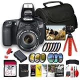 Canon EOS 60D DSLR with 18-135mm Lens APS-C 18MP Camera Kit with Articulating Screen and HD Video (4460B004) + Canon 50mm Lens + 67mm Filter Kit + 64GB Memory Card + More (26pc Bundle)