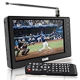 Rywob 5''Small Portable TV,Mini Digital TV with ATSC/TF Card/USB,Battery Operated TV with Stand for Camping,Car,Kitchen,Travel,Emergency
