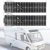 Solar Panels 200 Watt 18V, High Light Transmittance Flexible Design, Ultra Lightweight for RVs, Boats, and Rooftops