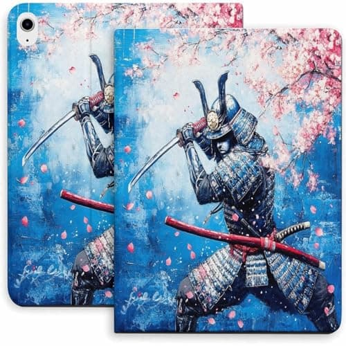 Warrior in Bloom Case for iPad 9th/10th/11th Gen,Mini 5/4/3/2/1(7.9in) Mini 6 (8.3in) Mini 7(8.3in),Air 4/5/6/7,Pro 11in(2020/2021/2022/2024) Auto Wake/Sleep