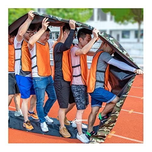 Adult Kids Teamwork Game Playing Run Mat, Outdoor Backyard Lawn Multiplayer Rolling Run Mat for 2-18 People (Size : Adult-11M//36FT)