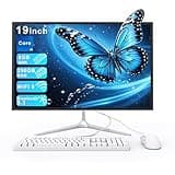 SAINTDISE 19inch All-in-One Computer Core i5 4 Cores(up to 3.7GHz) 256GB SSD All-in-One PC WiFi 6 Bluetooth 5.3 with Wired Kyeboard&Mouse for Office Education Home
