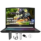 msi Katana 15.6" 165Hz QHD Gaming Laptop, NVIDIA GeForce RTX 5070 8GB, 32GB DDR5 RAM, 2TB Storage(1TB SSD & 1TB Docking Station), Intel i7-14650HX, 4 Zone RGB Backlit Keyboard, Win 11 Pro, Black