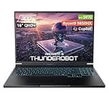 Thunderobot Radiant 16S R9 5070 300Hz Gaming Laptop, 16" QHD+ 2.5K, AMD Ryzen 9 9850HX, GeForce RTX 5070, up to 300Hz Hummingbird Display, 32GB DDR5, 1TB SSD, RGB Backlit KB, Wi-Fi 6, Win 11 Home