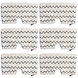Extolife 6 Pack Steam Mop Pads Replacement for Shark Steam Pocket Mops S3501 S3601 S3972BRN S3550 S3801 S3901 S3601D S3801CO S3901D S3455K S2902 SE450 SE460