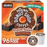 The Original Donut Shop Brown Butter Brownie, Keurig Single-Serve K-Cup Pods, Flavored Coffee, 96 Count (4 Packs of 24)