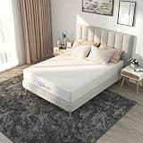 King Mattress, 8 Inch Memory Foam Mattress, Mattress in a Box, High Density Charcoal Infused Foam, Medium Feel Mattress for Stomach Sleepers, Silky Mesh Cover
