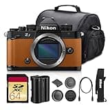Nikon Zf Mirrorless Camera Orange with 24.5MP Full-Frame Sensor, 4K Video, 5-Axis IBIS, 3D Tracking AF, Vari-Angle Touchscreen for Photography and Content Creation Bundle with Bag + 64GB Memory Card