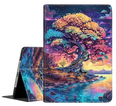 Case for 9.7 Inch 2017 2018/Ipad air/Ipad Air 2, Auto Sleep/Wake Multi-Angle Viewing Slim Folio Stand Cover Case for Ipad 6th/5th Generation,Tree of Life