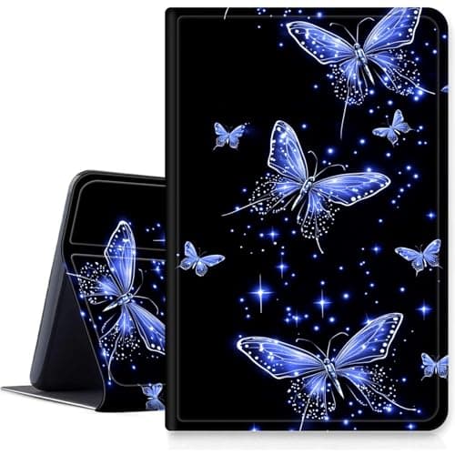 Case for iPad Air 5th/4th Generation (2022/2020 Release) 10.9"/iPad Pro 11" 2022/2021/2020 PU Leather Smart Protective Cover with Auto Sleep/Wake for iPad Air 5th/4th,Glowing Butterflies