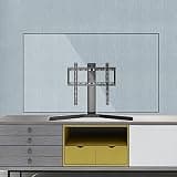 TV Bracket, Table Top TV Stand,TV Stand Mount with Double Anti-Release Insurance Design,Anti-Slip Foot Pad Design On The Bottom,Tabletop TV Base Fits 32-55 Inch TVs TV Mount TV Stand