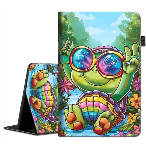 Case for Samsung Galaxy Tab S10 Plus 2024/ S9 Plus/ S9 FE Plus 5G 12.4 Inch 2023 - Slim Fit Standing Cover with Auto Sleep/Wake for Galaxy Tablet S10+ 12.4 Inch, Cartoon Turtle
