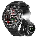 JZKTKE Smart Watch for Men with Built-in GPS,115 Sport Mode Fitness Tracker,24/7 Heart Rate Sleep Monitor,Answer/Make Calls/60 Days Battery,3ATM Waterproof Smartwatch for Android iPhone,Black